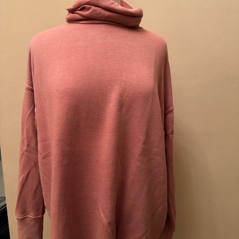 Aerie Dusty Rose Cowl Neck Sweater